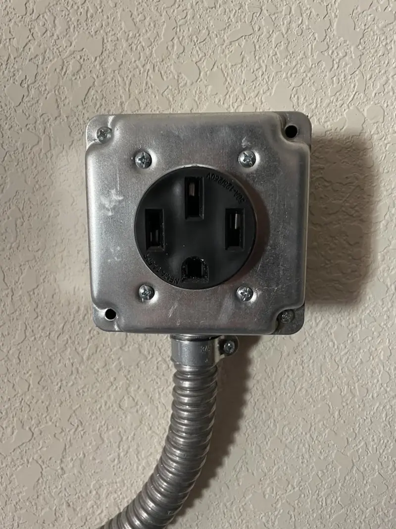 NEMA 14-50 outlet installed for Smart Home Electrical in Elk Ridge